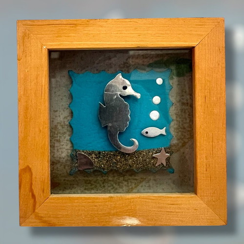 Handmade Sea-Themed Frames Set of 3
