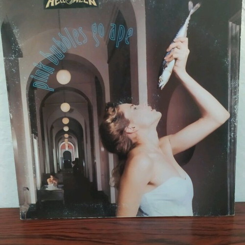 Helloween Pink Bubbles Go Ape vinyl used, heavy metal