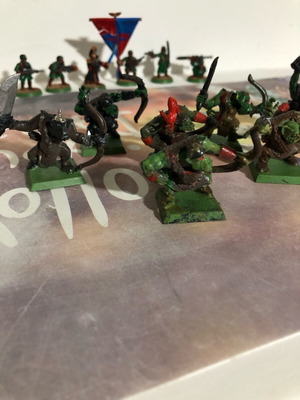 Orc Boyz Warhammer Fantasy употребявани пластмасови фигури, комплект 15 броя