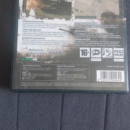 Arma 1 και Arma 2 PC game μεταχειρισμένο σε άριστη κατάσταση