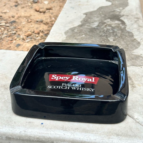 Spey Royal Fine Old Scotch Whisky Ceramic Ashtray used