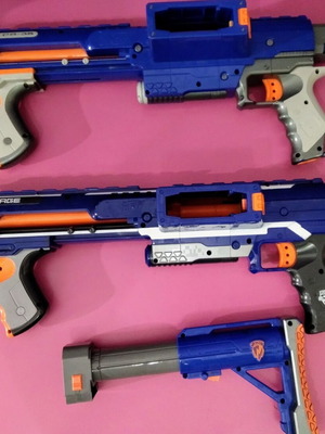 Nerf Rampage και Raider CS-3S σαν καινούργια, χωρίς φορτιστές και βέλη