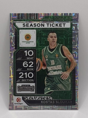Kostas Sloukas 2025-26 Panini Contenders EuroLeague card like new