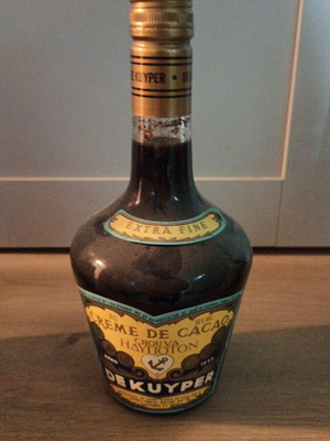 De Kuyper Creme de Cacao collectible bottle