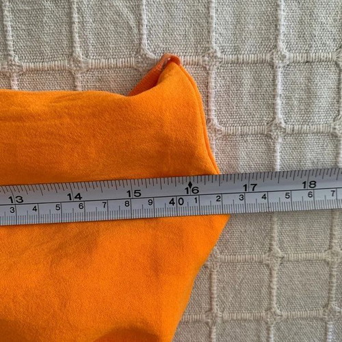 Jumpsuit size S like new, orange, elastic waist
