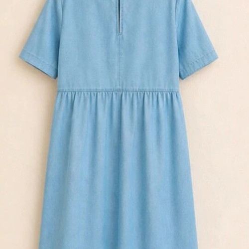Mini denim dress like new, turquoise, H&M size M