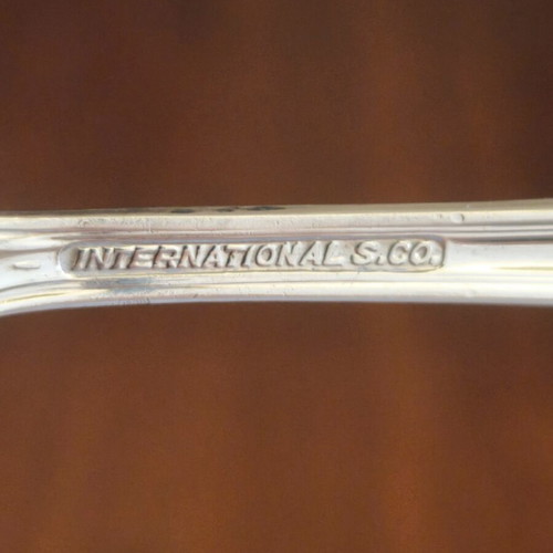 Vintage silver plated teaspoons and butter knives, International Silver Company