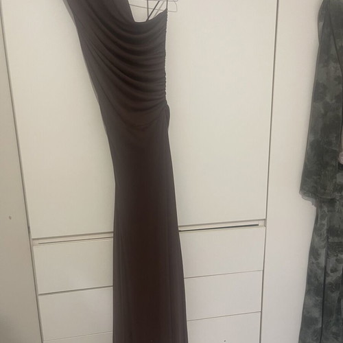 Zara dress with open back, like new, brown, size S