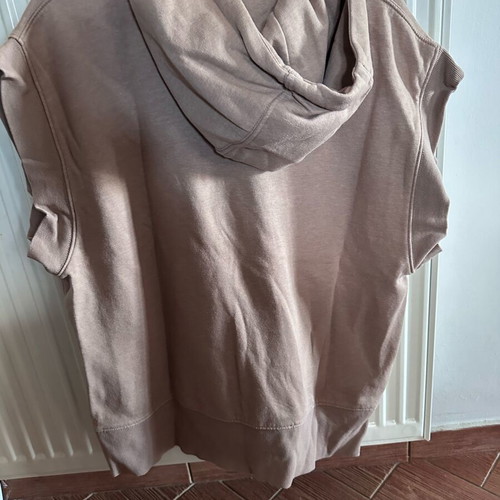 Zara sleeveless women's sweatshirt like new, beige, size S