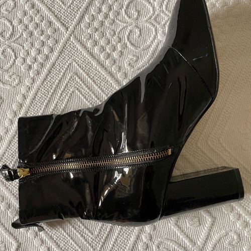 Kurt Geiger Leather Patent Boots Like New Black Size 40
