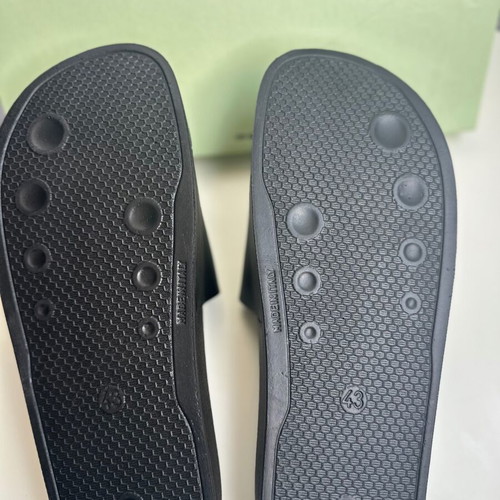 Off White slippers, size 43, black