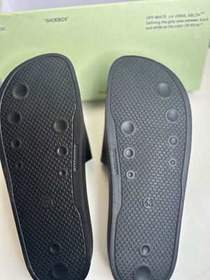 Off White slippers, size 43, black