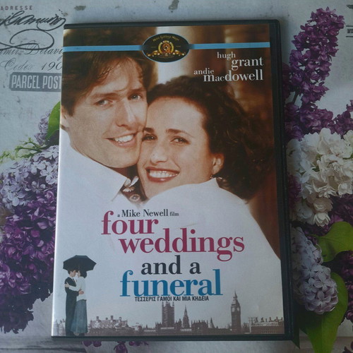 Four Weddings and a Funeral DVD used, romantic comedy with subtitles