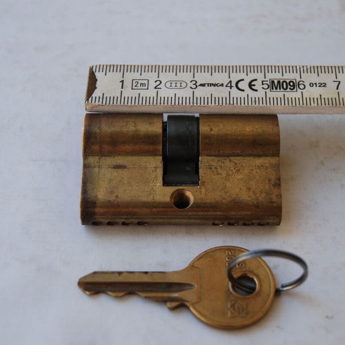 Domus lock cylinder used, with one key, length 5.4 cm