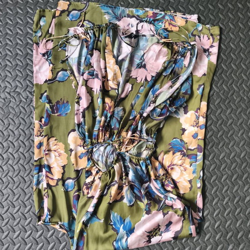 Zara floral satin jumpsuit size S like new