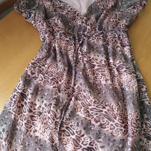 Rebel dress size XL like new, beige and pink