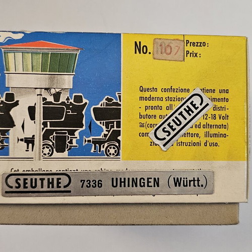 Seuthe No.107 HO Scale Railway Signal Box used with Box and Instructions