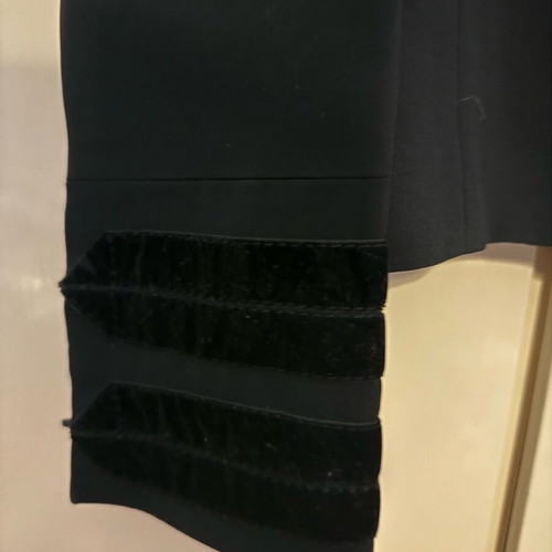 Karen Miller suit used black with velvety details