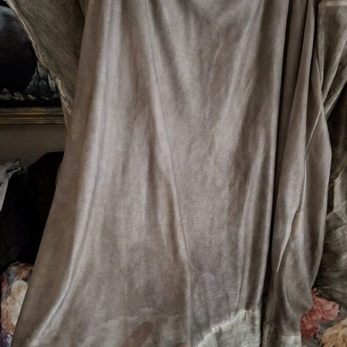 Be You women's dress, silk and cotton, bell sleeves, decorative stones, medium