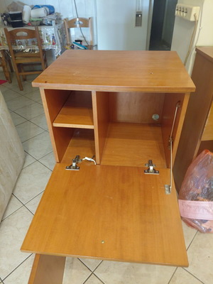 Furniture used, desk made of particleboard