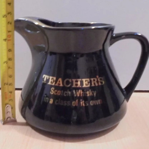 Teacher's Scotch Whisky old promotional ceramic jug used