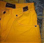  Versace παντελονι κίτρινο κροκί νούμερο 38