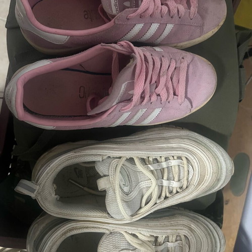 Nike Millennium and Adidas athletic shoes used, size 37