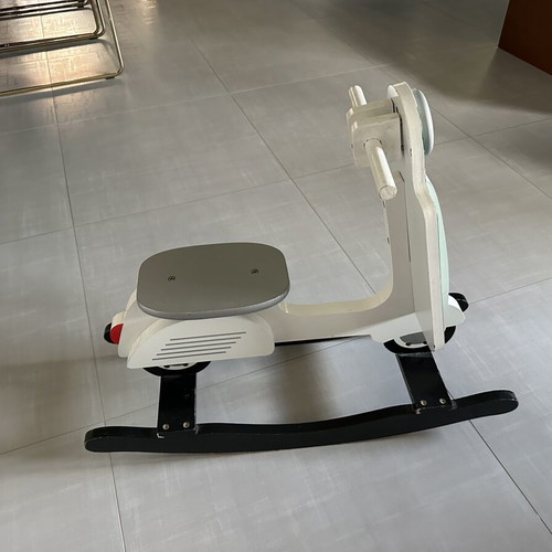 Wooden Vespa rocking toy used