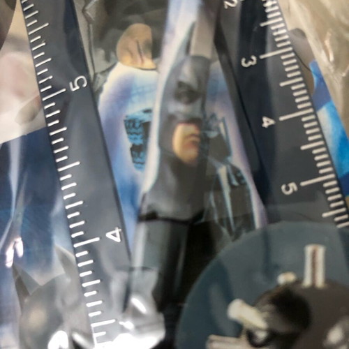 Batman Begins movie school set new with pencil, ruler, sharpener, eraser and notebook DC Comics