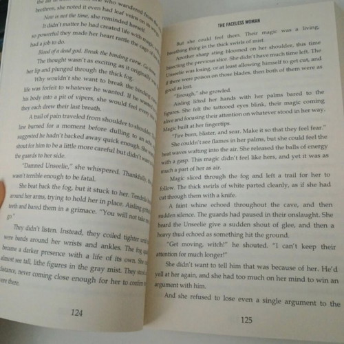 The Faceless Woman literary book like new