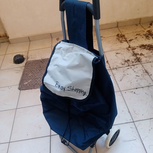 Shopping Trolley cooler fabric blue new