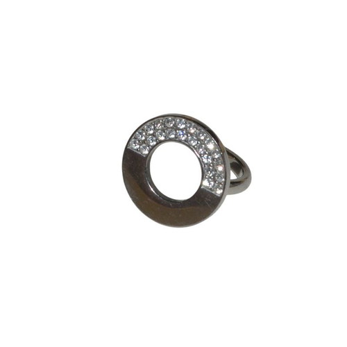 Women's stainless steel ring like new, silver color