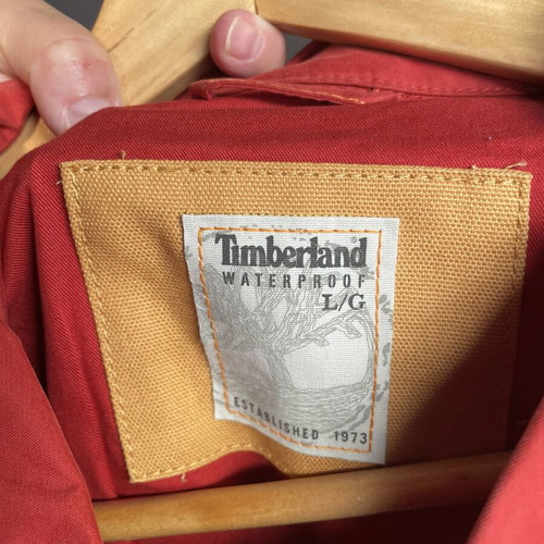 Timberland waterproof men's jacket size L, red