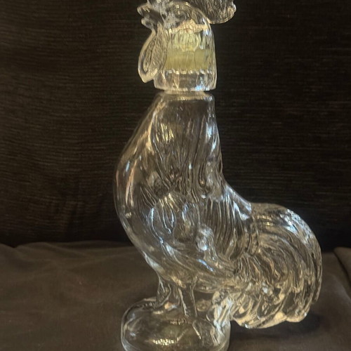 Rooster-shaped bottle like new, 29 centimeters