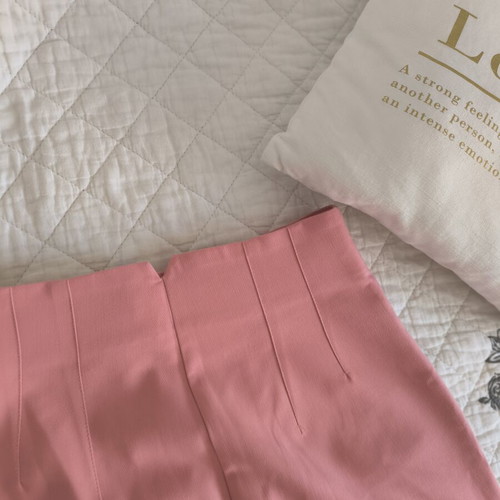 Zara high-waisted pants like new, pink, size XS