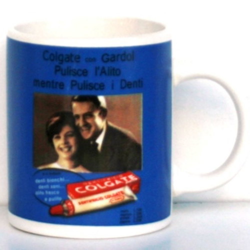 Vintage collectible Colgate mug with exquisite illustration