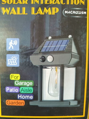 Balcony light with solar charging, new