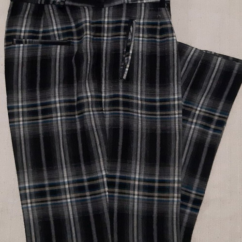 Zara high-waisted plaid pants large, wide fit, like new
