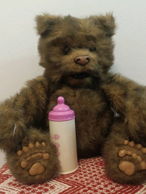 FurReal Friends Luv Cubs brown bear toy used, functional