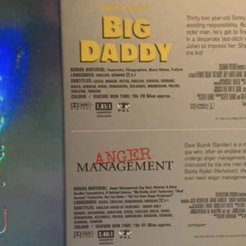 Adam Sandler DVD set like new, 3 comedy movies with subtitles
