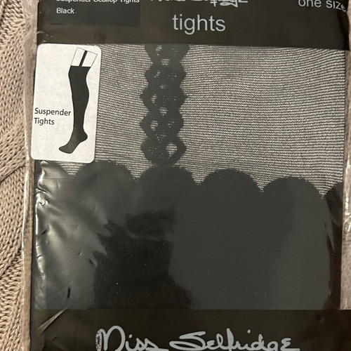 Miss selfidgre TIGHTS, made in Italy, ONE SIZE, black color.