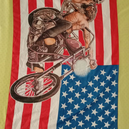 Vintage Motorcycle Flag like new