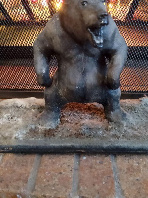 Handmade bear new, clay model