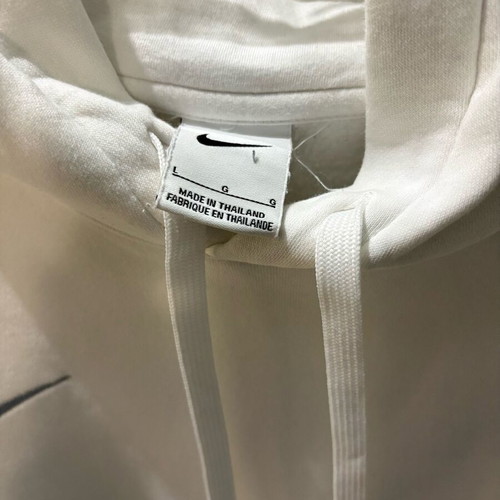 Nike hoodie like new, white, size L