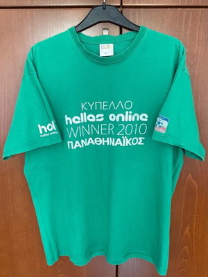 Panathinaikos 2010 Cup Final T-shirt used, authentic