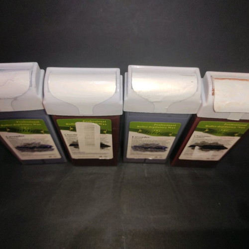 Waxing set with wax cartridges and electric wax heater