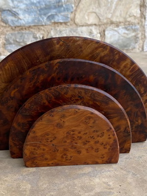Wooden handmade napkin holder like new