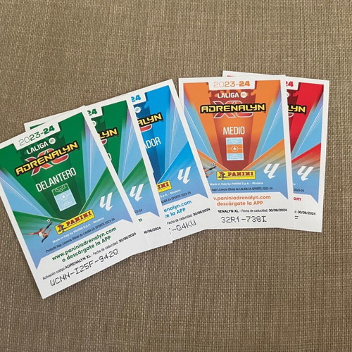 Laliga Adrenalyn Panini 2023-2024 like new collectible cards set of 5