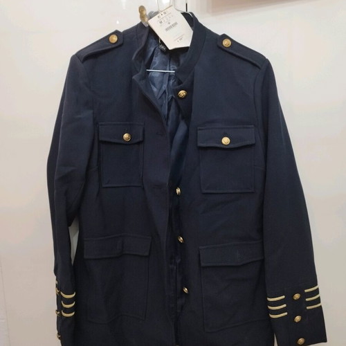 Stradivarius blue military jacket new, size M