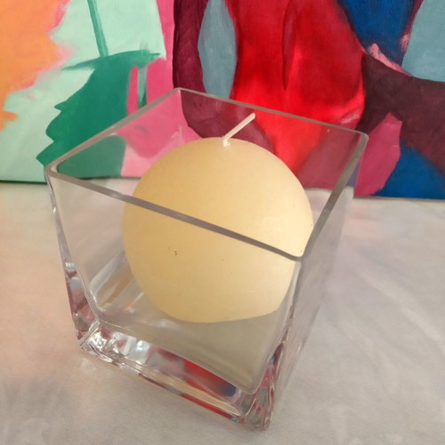 Crystal decorative piece new, cubic shape